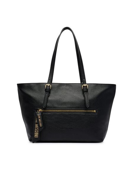 LOVE MOSCHINO Torebka JC4228PP0PKG0000 Czarny. Czarne shopper Love Moschino, bez wzorów, ze skóry, bez dodatków. Za 1,059.00 zł.
