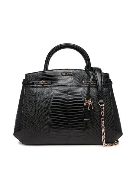 Guess Torebka Melinda HWKL99 33060 Czarny. Czarne torebki klasyczne Guess, z aplikacjami, ze skóry, bez dodatków. Za 679.99 zł.