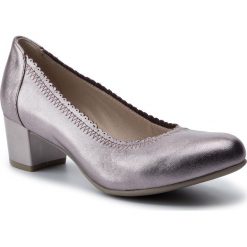 Półbuty CAPRICE - 9-22304-22 Soft Pink Met. 596. Czerwone czółenka Caprice, bez wzorów, ze skóry ekologicznej, bez obcasa, na obcasie, bez zapięcia. W wyprzedaży za 149.00 zł.