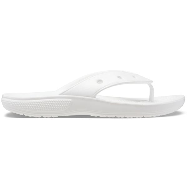 Japonki Dla Dorosłych Crocs Classic Flip. Białe klapki Crocs, bez wzorów, z materiału, bez obcasa. Za 97.99 zł.