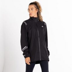 Illume unisex kurtka przeciwdeszczowa. Czarne kurtki sportowe Dare 2b, s, bez wzorów, bez kaptura. W wyprzedaży za 419.99 zł.