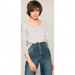 Roxy - Bluzka. Szare bluzki Roxy, m, bez wzorów, z dzianiny, casualowe, bez kołnierzyka, bez ramiączek. W wyprzedaży za 69.90 zł.