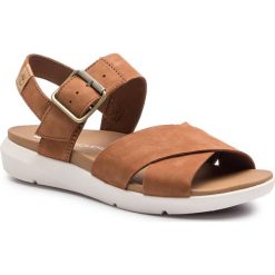 Sandały TIMBERLAND - Wilesport Lthr Sandal TB0A1TSNF13 Rust Nubuck. Brązowe sandały Timberland, bez wzorów, z materiału, bez obcasa, bez zapięcia. W wyprzedaży za 239.00 zł.