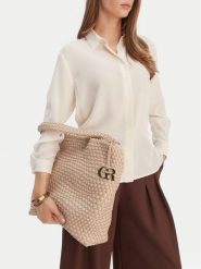 GINO ROSSI Torebka C-JERRY-LT22070 Beżowy. Brązowe torebki klasyczne Gino Rossi, bez wzorów, z materiału, bez dodatków. Za 299.99 zł.