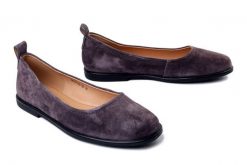 Filippo DP7741/26 D BR ciemny brązowy, baleriny damskie. Brązowe baleriny Filippo, bez wzorów, ze skóry, bez obcasa. Za 174.90 zł.