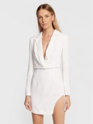 Pinko Sukienka koktajlowa Alejandra 1G1836 7624 Biały Slim Fit. Białe sukienki Pinko, bez wzorów, z syntetyku, wizytowe, bez kołnierzyka, bez ramiączek. Za 1,299.00 zł.