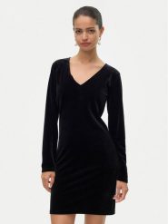 Vero Moda Sukienka koktajlowa Effie 10317001 Czarny Slim Fit. Czarne sukienki Vero Moda, xs, bez wzorów, z weluru, wizytowe, bez kołnierzyka, bez ramiączek. Za 89.99 zł.