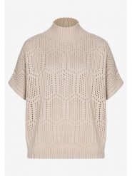 More & More Sweter w kolorze beżowym rozmiar: 36. Brązowe swetry More & More, bez wzorów, bez ramiączek. Za 127.65 zł.