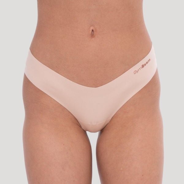 Figi damskie bezszwowe Comfy 3Pak. Brązowe figi GYMBEAM, l, bez wzorów, z elastanu. Za 80.90 zł.
