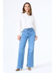 Garcia Dżinsy - Comfort fit - w kolorze niebieskim rozmiar: W31/L32. Niebieskie jeansy Garcia, l, z aplikacjami, z podwyższonym stanem. Za 249.95 zł.
