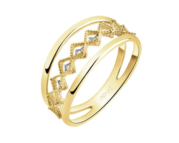 Złoty pierścionek. Żółte pierścionki Apart, złote. Za 2,339.00 zł.