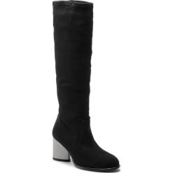 Kozaki SOLO FEMME - 48802-01-H87/000-12-00 Czarny. Czarne kozaki Solo Femme, z materiału, bez obcasa, bez zapięcia. W wyprzedaży za 279.00 zł.