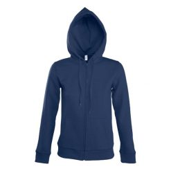 Damska Bluza Z Kapturem Seven Full Zip. Niebieskie bluzy SOL'S, s, bez wzorów, z kapturem. Za 214.99 zł.