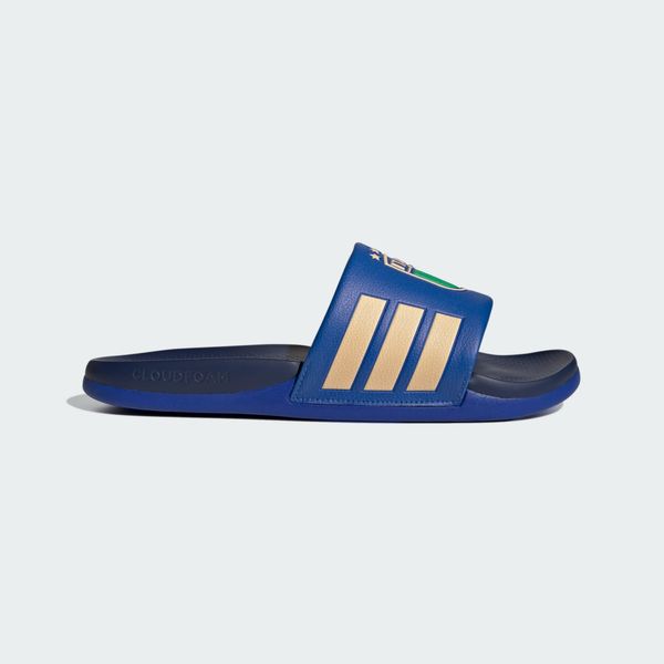 Klapki adilette Comfort 2.0 Włochy. Białe klapki Adidas, bez wzorów, z syntetyku, bez obcasa. Za 219.00 zł.