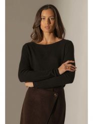 Perfect Cashmere Kaszmirowy sweter "Megan" w kolorze czarnym rozmiar: L. Czarne swetry Perfect Cashmere, l, bez wzorów, z kaszmiru, bez ramiączek. Za 347.99 zł.