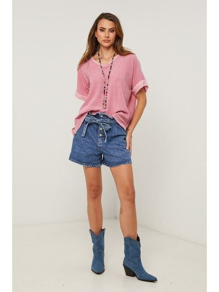 Fleur de Lin Lniana bluzka "Gallieni" w kolorze jasnoróżowym rozmiar: S. Różowe bluzki Fleur de Lin, s, bez wzorów, ze lnu, bez kołnierzyka, bez ramiączek. Za 149.95 zł.