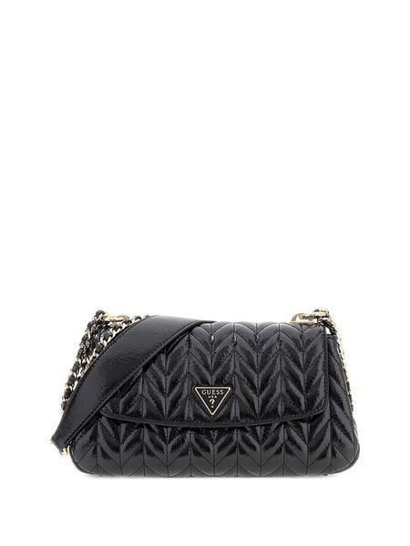 Guess Torebka Cheryl HWTQ97 20210 Czarny. Czarne listonoszki Guess, z aplikacjami, ze skóry, bez dodatków. Za 329.99 zł.