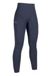 Damskie legginsy jeździeckie z pełną przyczepnością HKM Alice. Niebieskie legginsy HKM, s, bez wzorów, z materiału. Za 291.00 zł.