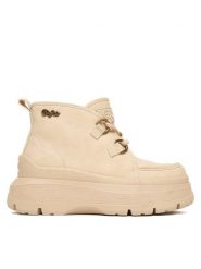 Buffalo Botki Olympia Chukka Warm 1622612 Beżowy. Brązowe botki Buffalo, bez wzorów, ze skóry, bez obcasa, na płaskiej podeszwie, bez zapięcia. Za 399.99 zł.