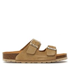 Klapki Toni Pons. Żółte klapki Toni Pons, bez wzorów, bez obcasa. Za 239.99 zł.