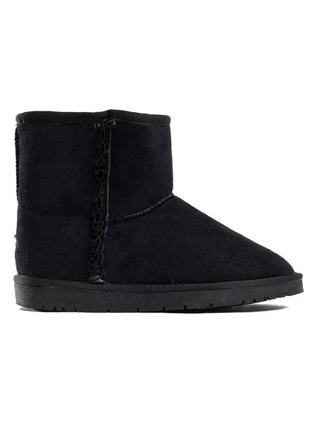 ISLAND BOOT Botki zimowe "Reine" w kolorze czarnym rozmiar: 40. Czarne botki Island Boot, na zimę, bez wzorów, z materiału, bez obcasa, bez zapięcia. Za 190.45 zł.