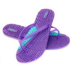 Japonki basenowe damskie Aqua Speed Bahama. Fioletowe klapki Aqua-Speed, bez wzorów, bez obcasa. Za 36.89 zł.