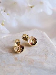 Lodie Silver Kolczyki-wkrętki rozmiar: onesize. Brązowe kolczyki Lodie Silver, z mosiądzu. Za 30.99 zł.