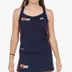 Bullpadel Exima Tank Top. Niebieskie topy bullpadel, bez wzorów, bez kołnierzyka, bez ramiączek. Za 208.30 zł.