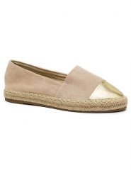 Foreverfolie Espadryle w kolorze beżowym rozmiar: 38. Brązowe espadryle Foreverfolie, bez wzorów, bez obcasa, bez zapięcia. Za 127.95 zł.
