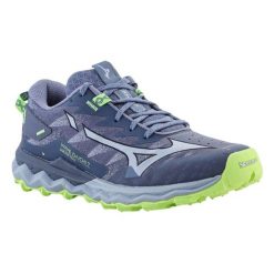 Buty Damskie Daichi Wave. Niebieskie trekkingi Mizuno, z gumy, trekkingowe. Za 1,006.99 zł.