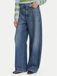Weekend Max Mara Jeansy Madia 2625186081 Granatowy Wide Leg. Niebieskie jeansy Weekend Max Mara, bez wzorów. Za 989.99 zł.