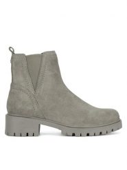 Lasocki Botki CEO-WI16-D-466-02 Szary. Szare botki Lasocki, bez wzorów, ze skóry, bez obcasa, na płaskiej podeszwie, bez zapięcia. Za 249.99 zł.