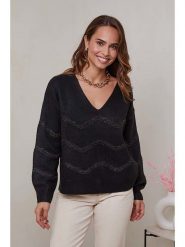 Soft Cashmere Sweter w kolorze czarnym rozmiar: 38/40. Czarne swetry Soft Cashmere, bez wzorów, z kaszmiru, bez ramiączek. Za 116.61 zł.