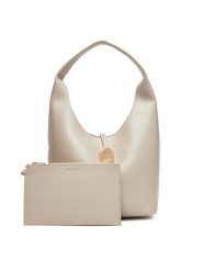 Calvin Klein Jeans Torebka Stone Lock Slouchy Small Shoulde LV04K3176G Écru. Torebki klasyczne Calvin Klein Jeans, bez wzorów, z jeansu, bez dodatków. Za 569.99 zł.