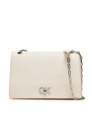 Calvin Klein Torebka K60K612810 Écru. Torebki klasyczne Calvin Klein, bez wzorów, ze skóry, bez dodatków. Za 379.99 zł.