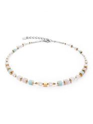 COEUR DE LION Naszyjnik z perłami - dł. 42 cm rozmiar: onesize. Szare naszyjniki COEUR DE LION, z kryształem, srebrne. Za 479.76 zł.