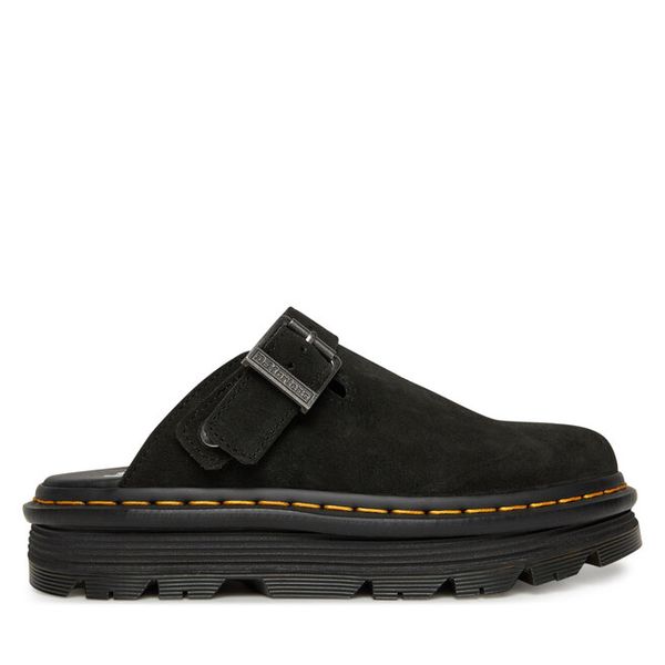 Klapki Dr. Martens. Czarne klapki Dr. Martens, bez wzorów, bez obcasa. Za 567.99 zł.