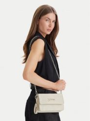 Guess Torebka J6RZ15 WGT10 Écru. Białe torebki klasyczne Guess, z aplikacjami, ze skóry, bez dodatków. Za 260.99 zł.