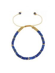 Taboo Pozłacana bransoletka z lapis lazuli rozmiar: onesize. Niebieskie bransoletki Taboo, z lazurytem, pozłacane. Za 105.63 zł.