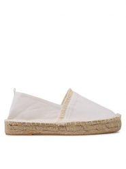 Jenny Fairy Espadryle H050721-XX Biały. Białe espadryle Jenny Fairy, bez wzorów, z materiału, bez obcasa, bez zapięcia. Za 129.99 zł.