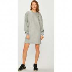 Levi's - Sukienka. Szare sukienki Levi's®, na co dzień, s, bez wzorów, z bawełny, casualowe, bez kołnierzyka, bez ramiączek, maxi, proste. W wyprzedaży za 239.90 zł.