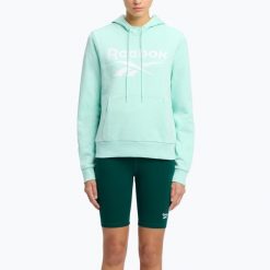 Bluza damska Reebok Identity Big Logo Fleece. Niebieskie bluzy Reebok, bez wzorów, bez kaptura. Za 149.99 zł.