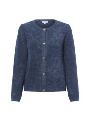 More & More Kardigan damski Kobiety dzianina grubo tkana niebieski marmurkowy, 36. Niebieskie kardigany More & More, bez wzorów, z dzianiny. Za 379.95 zł.