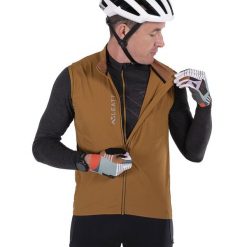 Kamizelka rowerowa LEATT Vest MTB Endurance 2.0. Brązowe kurtki sportowe LEATT, bez wzorów, bez kaptura, rowerowe. W wyprzedaży za 404.10 zł.