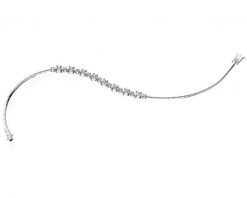 Bransoletka z białego złota z brylantami - 19 cm - 0,49 ct - próba 585. Białe bransoletki Apart, z brylantem, złote. Za 10,590.00 zł.