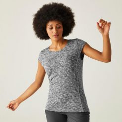 Hyperdimension II damska koszulka. Niebieskie koszulki sportowe Regatta, bez wzorów, ze skóry, bez ramiączek, trekkingowe. W wyprzedaży za 39.99 zł.