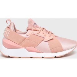 Puma - Buty Muse Satin Ep Wn's. Pomarańczowe obuwie sportowe Puma, z materiału, bez zapięcia. W wyprzedaży za 319.90 zł.