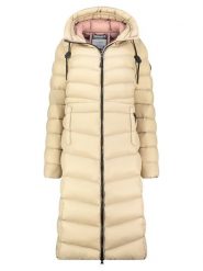 Geographical Norway Płaszcz pikowany "Berangere" w kolorze beżowym rozmiar: XXL. Brązowe płaszcze Geographical Norway, xxl, bez wzorów, bez kaptura. Za 360.17 zł.