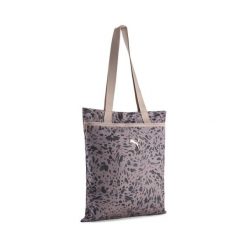 Torba typu tote Pop PUMA. Brązowe torby na ramię Puma, bez wzorów, sportowe, na ramię, z nadrukiem, bez dodatków. Za 89.00 zł.