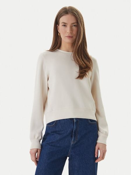 ONLY Bluza Maya 15369155 Kremowy Regular Fit. Białe bluzy Only, s, bez wzorów, z syntetyku, bez kaptura. Za 97.99 zł.